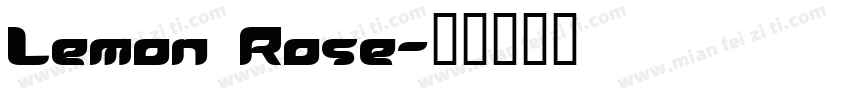 Lemon Rose字体转换